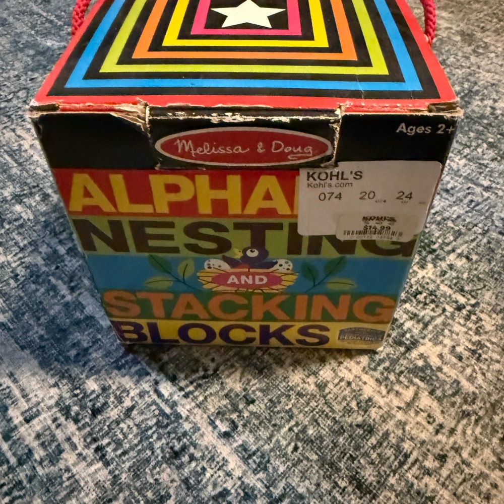 Melissa & Doug Colorful Stacking Blocks - Picture 2 of 7